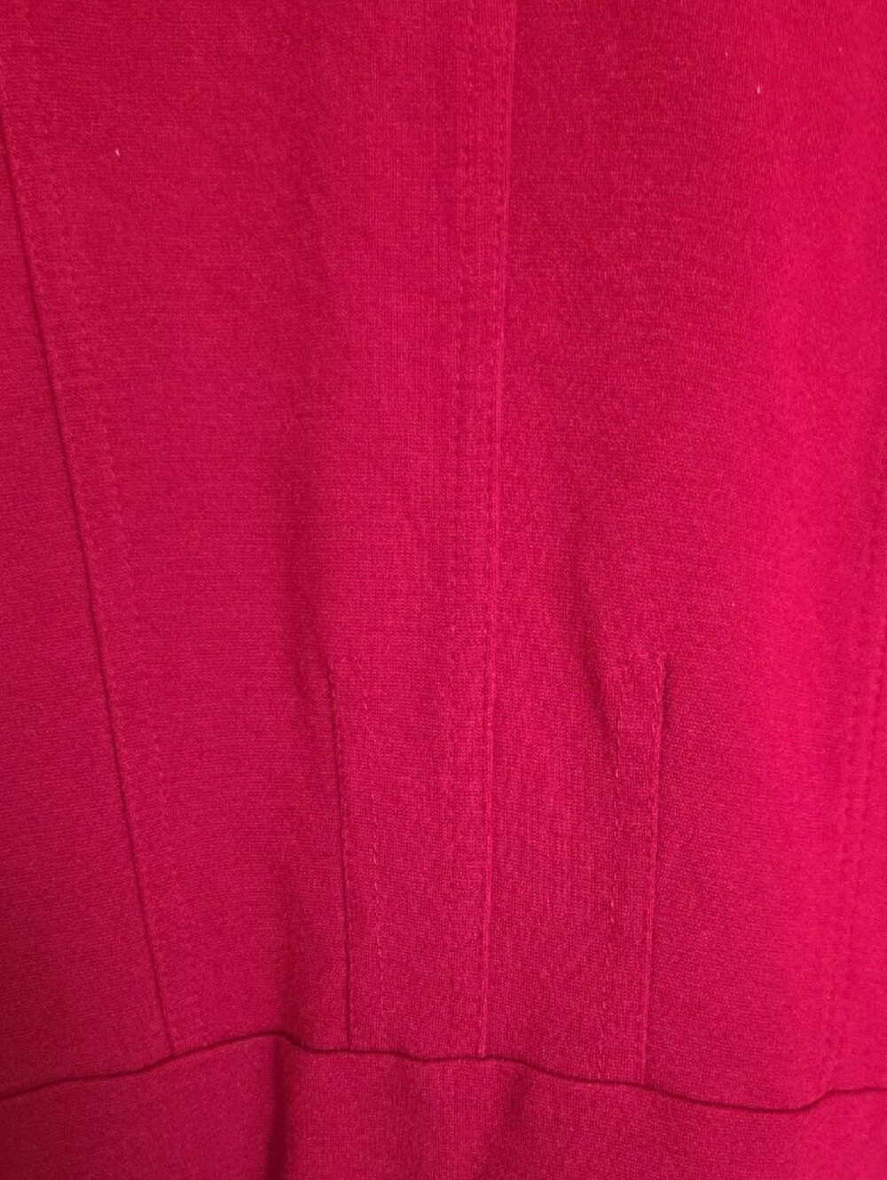Chico's Vibrant Red Snap-Stand Collar Zip Pocket Jacket - Picture 10 of 10